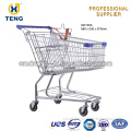 Germany style shopping cart /shopping cart with swivel rubber wheels